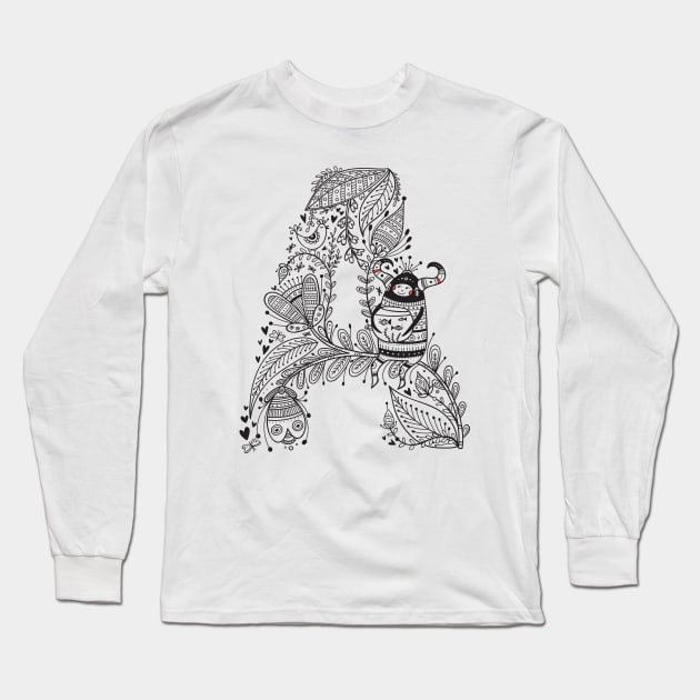 Letter A (Buu&Luu Alphabet) Long Sleeve T-Shirt by yuliia_bahniuk